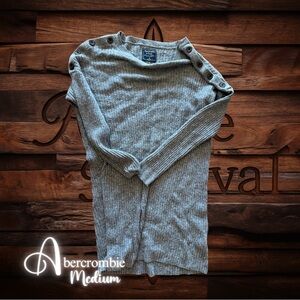 Abercrombie Gray Ribbed sweater dress